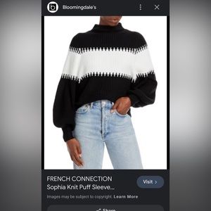French Connection - Black & White Sweater